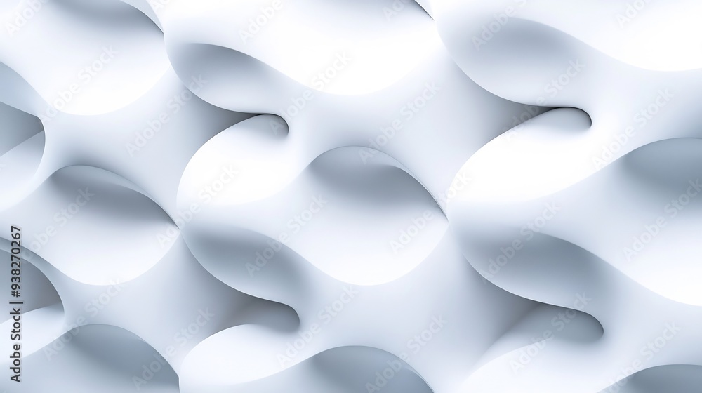 Abstract White Curved Shapes Background Abstract White Curved Shapes Background