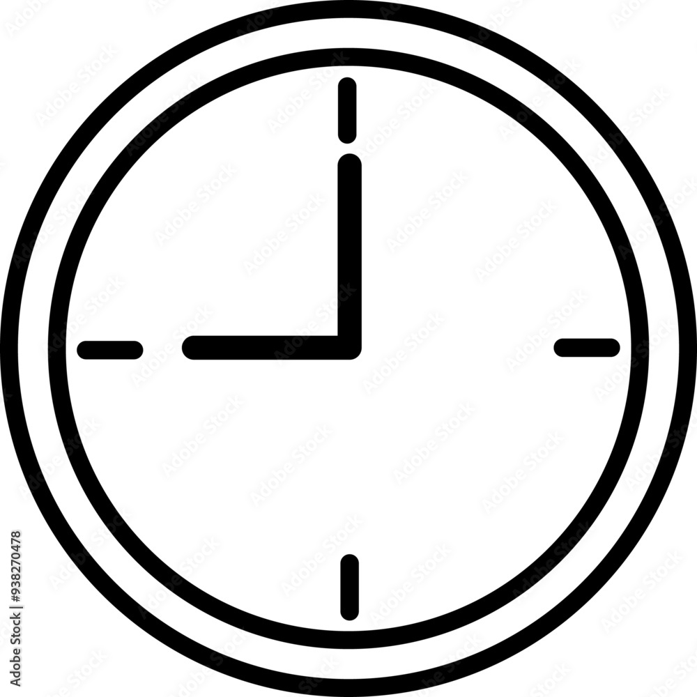 Time, Clock Icon Sign Symbol Vector Illustration Time, Clock Icon Sign Symbol Vector Illustration