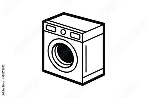 washing machine, Laundry machine variant with clothes and soap on top icon silhouette vector illustration