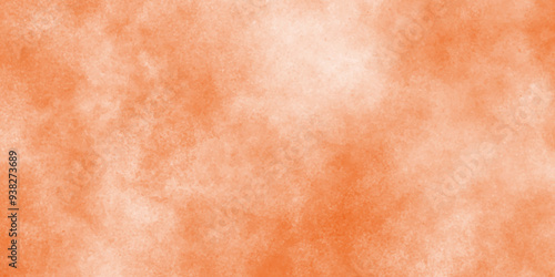 Old orange or pink paper parchment banner with distressed vintage grunge texture, Abstract paper Background Texture Pattern with orange color, Heavily Mixed Wall Art watercolor texture.