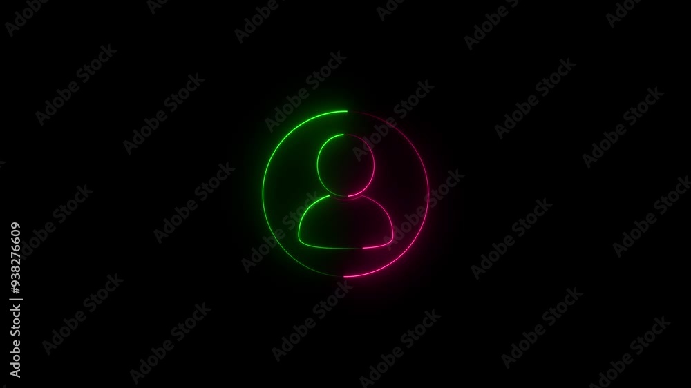glowing neon line people icon. person icon. User Icon in trendy flat style isolated.. glowing neon line people icon. person icon. User Icon in trendy flat style isolated..