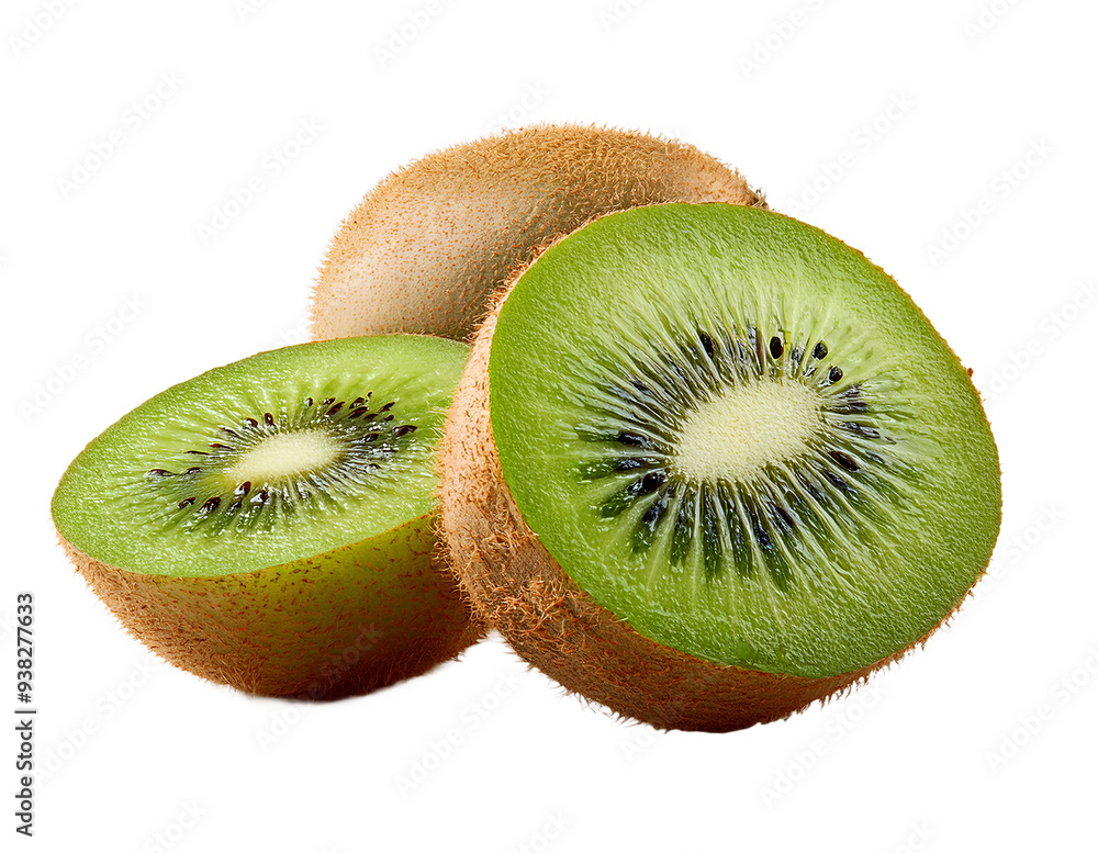 custom made wallpaper toronto digitalSliced kiwi fruits set off against a PNG backdrop