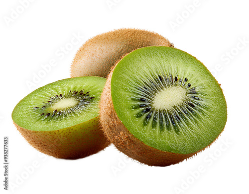 Wallpaper Mural Sliced kiwi fruits set off against a PNG backdrop  Torontodigital.ca