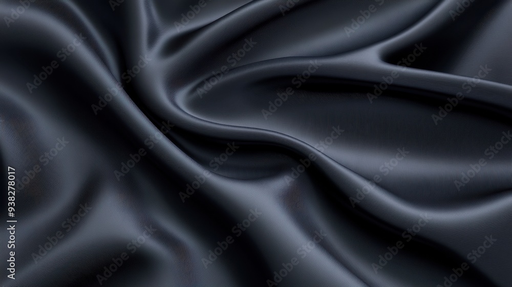 A black fabric with a pattern that is not visible A black fabric with a pattern that is not visible