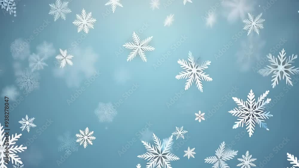background with white snowflakes on blue, winter and festive atmosphere. background with white snowflakes on blue, winter and festive atmosphere.