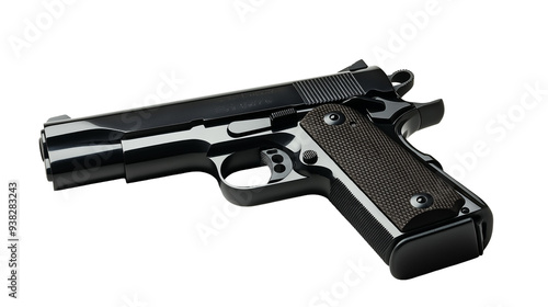 Modern gun isolated.