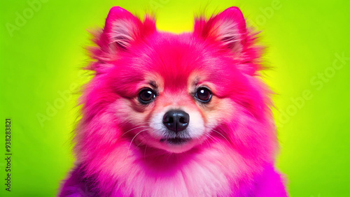 Pink Pomeranian.