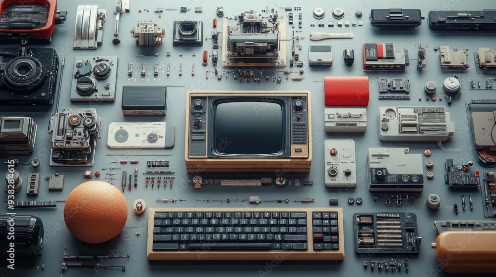 Retro Technology Collage Retro Technology Collage