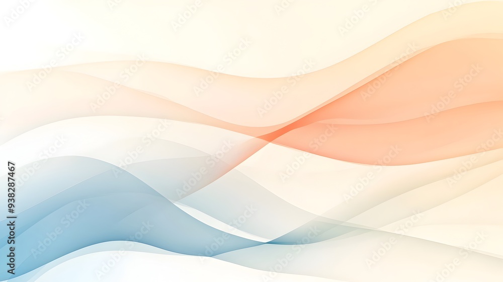 A minimalistic background featuring a soothing palette of soft muted colors and delicate flowing wave patterns designed to create a serene and elegant atmosphere for presentations digital artwork A minimalistic background featuring a soothing palette of soft muted colors and delicate flowing wave patterns designed to create a serene and elegant atmosphere for presentations digital artwork