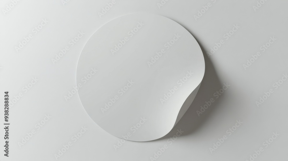 White Round Sticker Mockup. White Round Sticker Mockup.