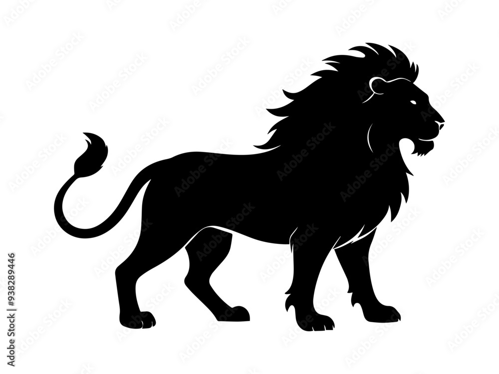 lion silhouette vector illustration lion silhouette vector illustration