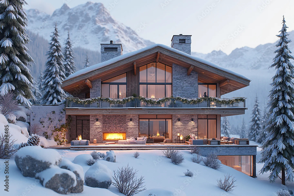 house in snow house in snow
