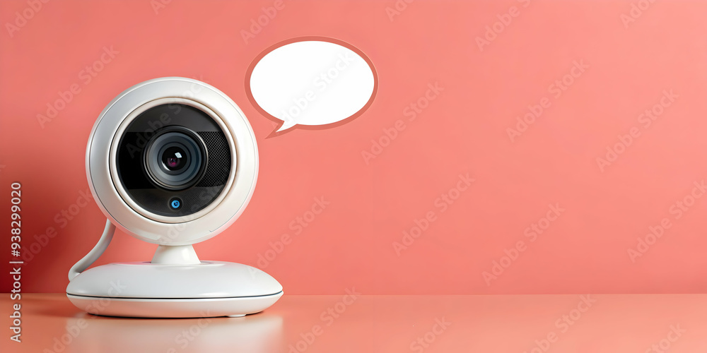 Vector illustration of webcam and chat bubble for virtual classrooms and online interactions. Ideal for educational projects and digital content creation. Available in photo stock. Vector illustration of webcam and chat bubble for virtual classrooms and online interactions. Ideal for educational projects and digital content creation. Available in photo stock.