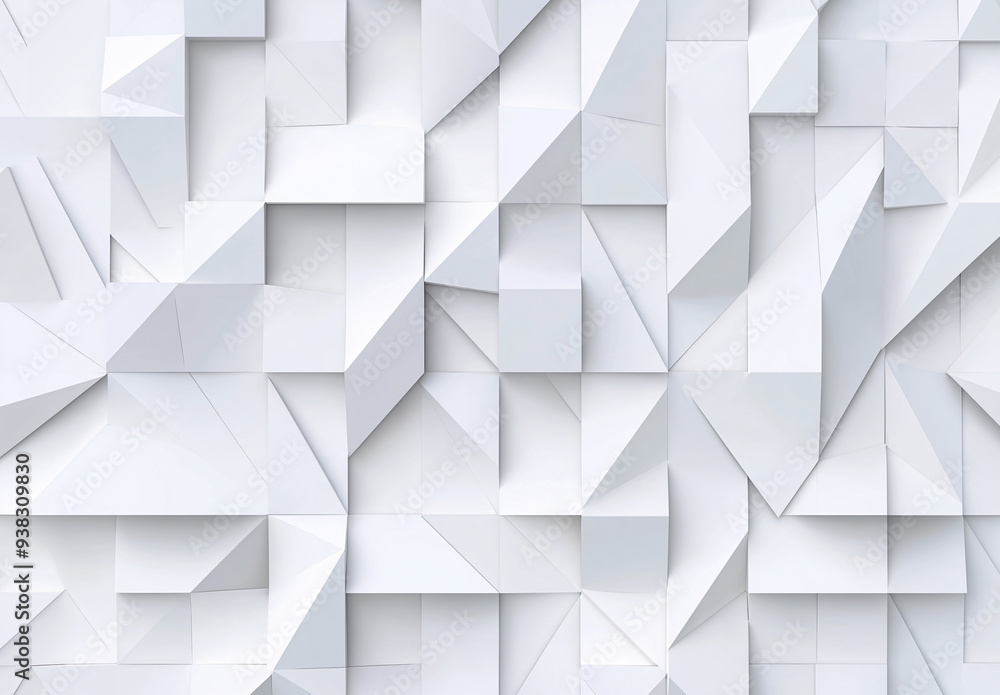 White background with many triangles White background with many triangles