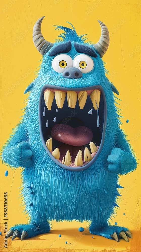 Monster Wallpaper illustration for full print t-shirt design, web background or for poster. Monster Wallpaper illustration for full print t-shirt design, web background or for poster.