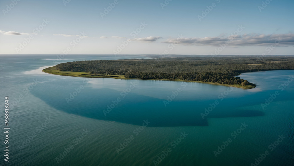 Photo Realistic as Rising Sea Levels and Rich Coastline concept as A view showing rising sea levels and a rich coastline set against a dreamy background offering ample space for text or graphics symbo Photo Realistic as Rising Sea Levels and Rich Coastline concept as A view showing rising sea levels and a rich coastline set against a dreamy background offering ample space for text or graphics symbo