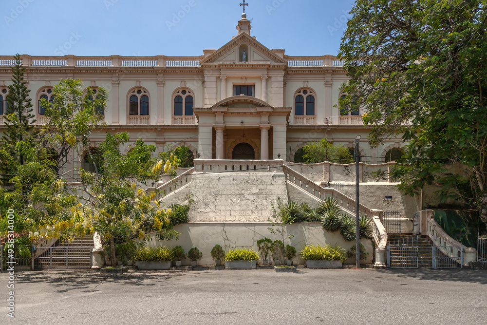 Exposure of the Adjacent buildings of St. Lucia's Cathedral, located at ...