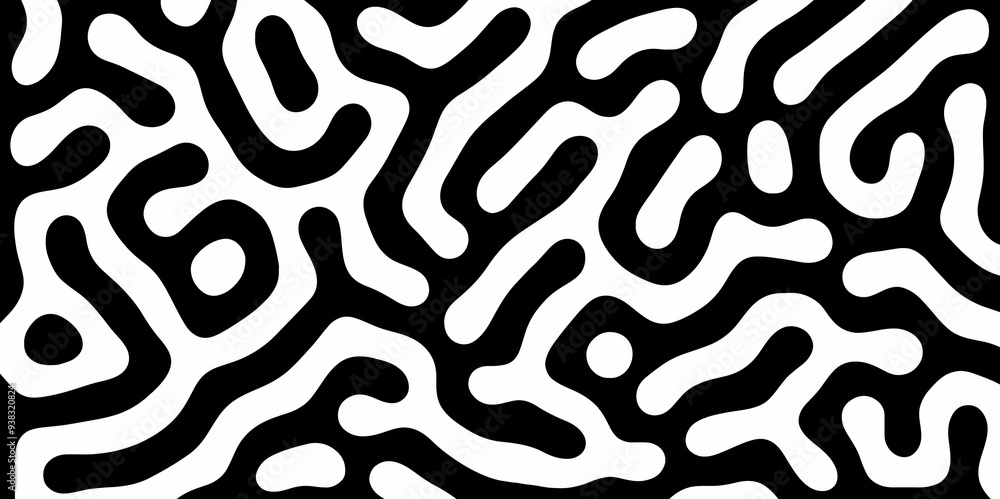Abstract Turing organic wallpaper with background. Turing reaction diffusion monochrome seamless pattern with chaotic motion. Natural seamless line pattern. Linear design with biological shapes. Abstract Turing organic wallpaper with background. Turing reaction diffusion monochrome seamless pattern with chaotic motion. Natural seamless line pattern. Linear design with biological shapes.