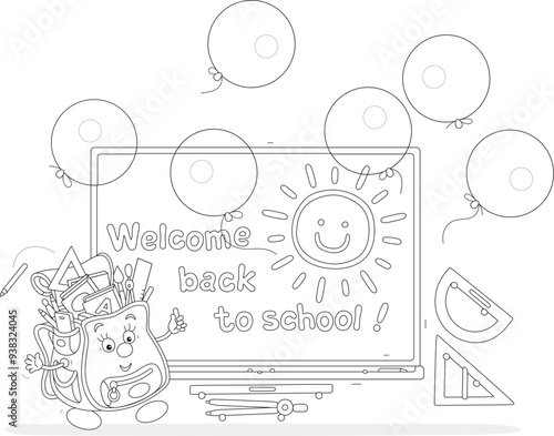 Welcome back to school card...