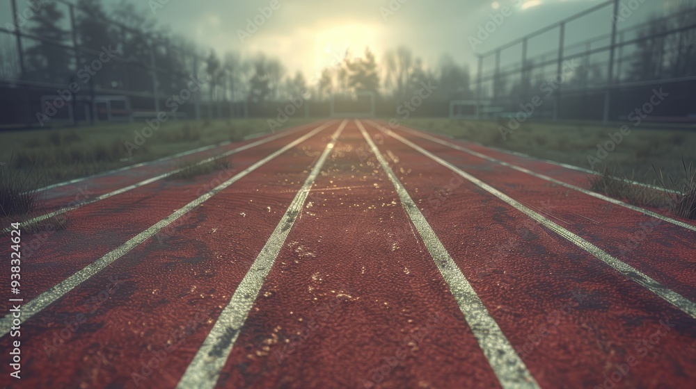 Old Red track and field starting point on football field Old Red track and field starting point on football field