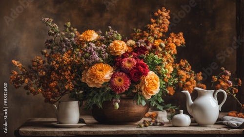 Wallpaper Mural still life with flowers Torontodigital.ca