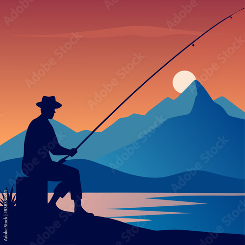 Fishing Design art vector illustration