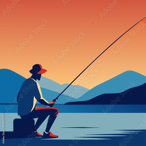 Fishing Design art vector illustration