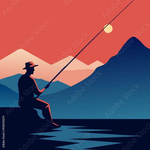 Fishing Design art vector illustration