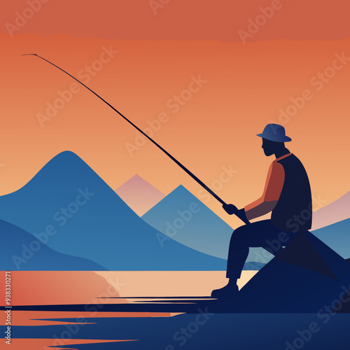 Fishing Design art vector illustration