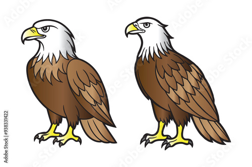 Eagles. Bird king set. 