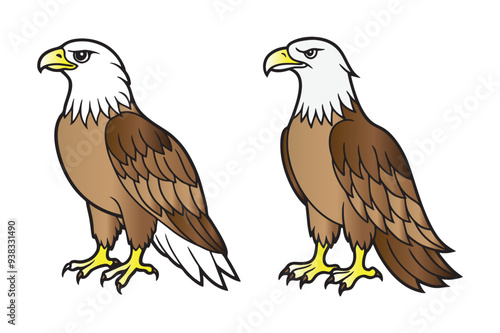 Eagles. Bird king set. 