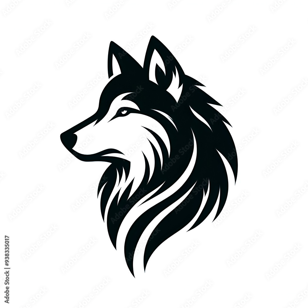 Fototapeta premium wolf silhouette