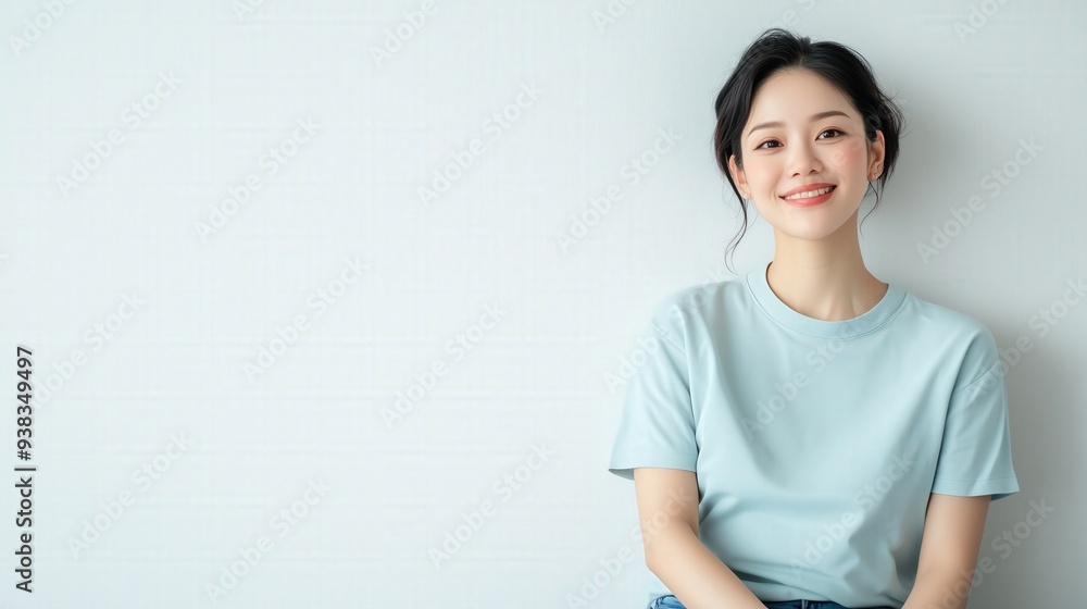 Portrait of a Young Cute Smiling Asian Woman Portrait of a Young Cute Smiling Asian Woman