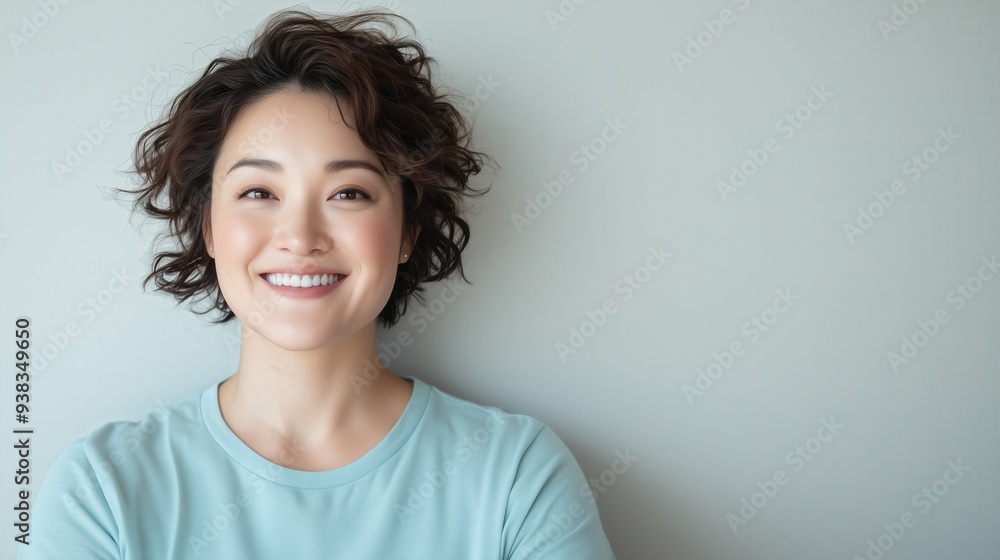 Portrait of Mature Smiling Cute Asian Woman in Late Thirties Portrait of Mature Smiling Cute Asian Woman in Late Thirties