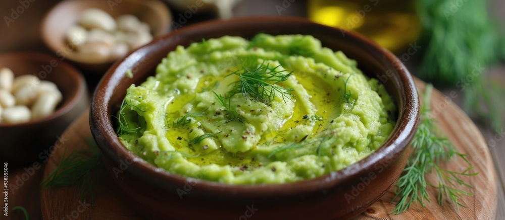 Turkish Appetizer Fava With Dill And Olive Oil Dry Bean Puree Split Peas Turkish Appetizer Fava With Dill And Olive Oil Dry Bean Puree Split Peas