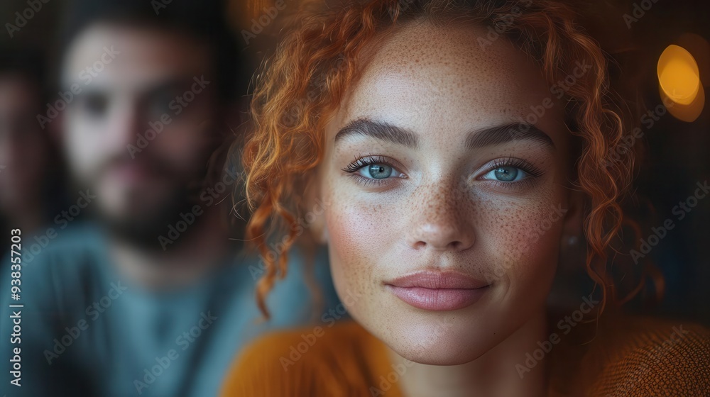 Fototapeta premium therapeutic group session circle of diverse individuals engaged in open discussion warm lighting supportive body language calm and welcoming environment