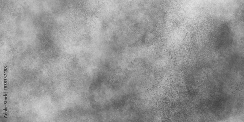 Abstract grey cloudy and grunge watercolor background texture, White painted grunge cement wall marble texture, Black and white ink effect water color with stains of white clouds and fogg.