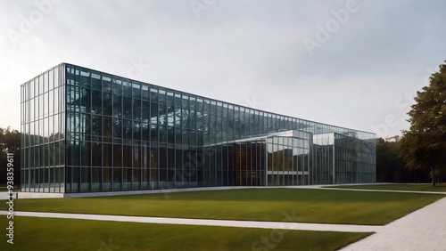 Wallpaper Mural concept of modern architecture. glass office building Torontodigital.ca