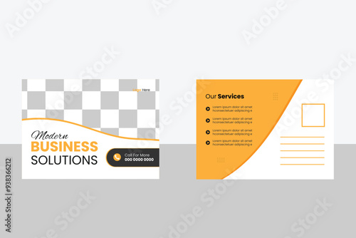 Creative corporate business Modern postcard design template