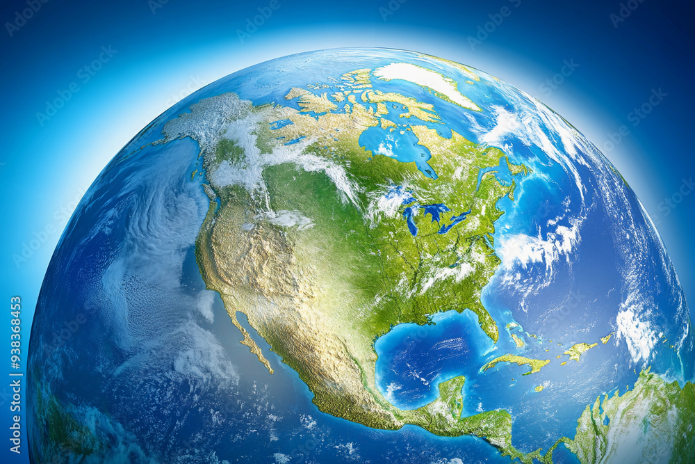 Globe North America: Planet Earth focused on USA and Canada , Earth North America, Globe Canada , Universe, World Map, Geography Globe North America: Planet Earth focused on USA and Canada , Earth North America, Globe Canada , Universe, World Map, Geography