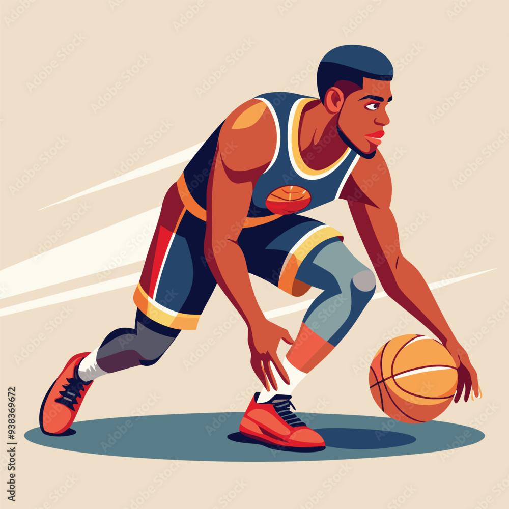 Fototapeta premium basketball player illustration