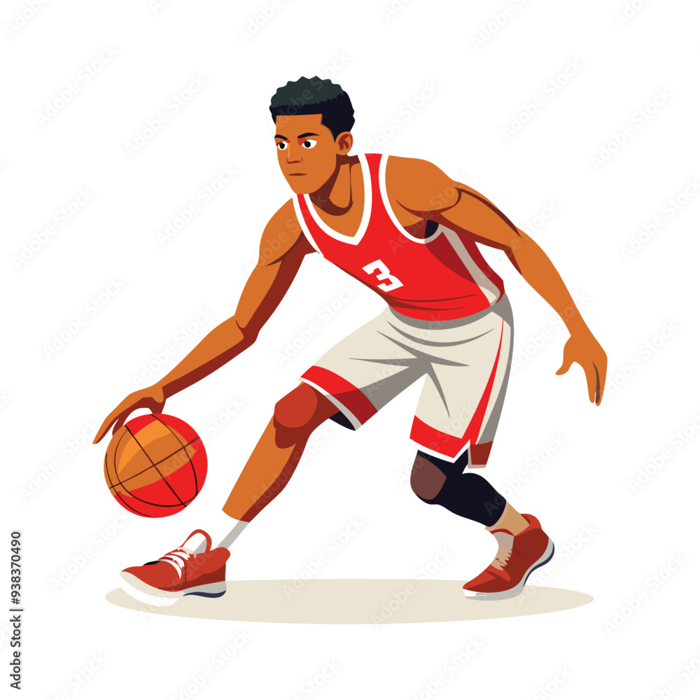 Obraz premium basketball player illustration
