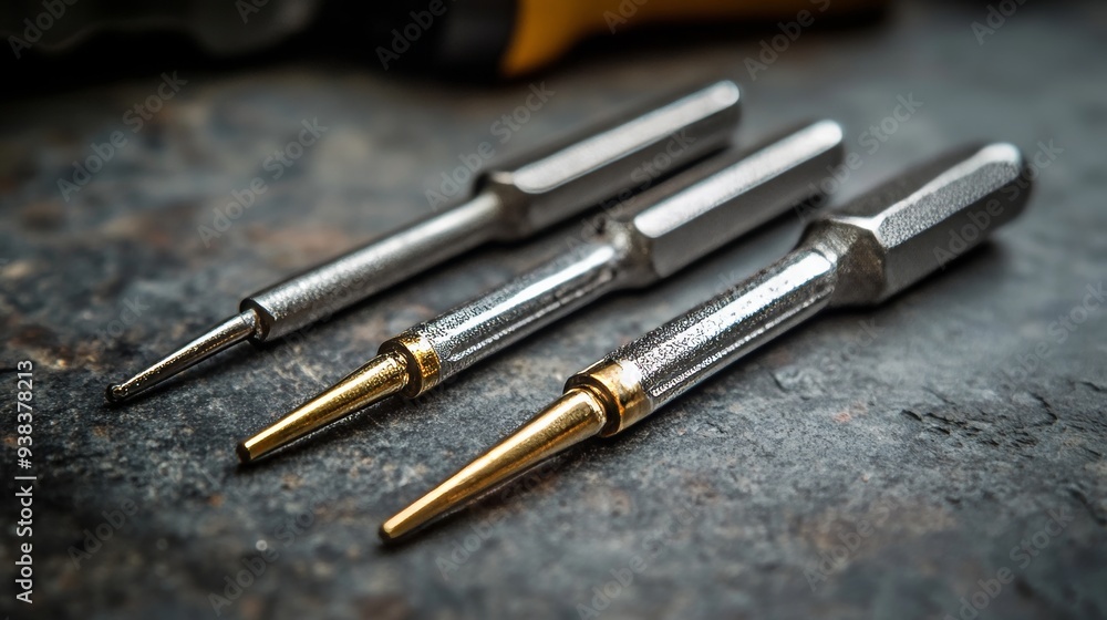 Tools on a rocky surface Tools on a rocky surface
