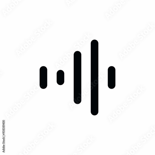 audio voice wave icon vector