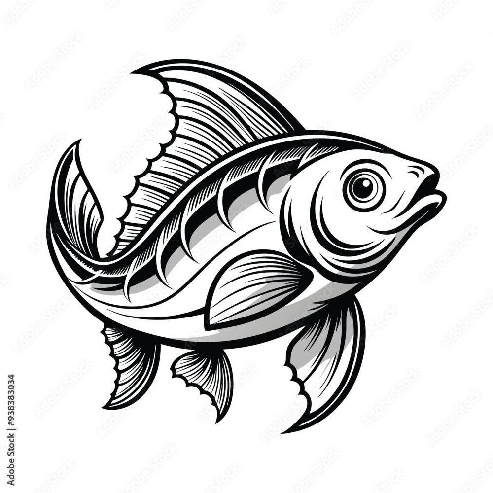 vector beautiful fish illustration design vector beautiful fish illustration design