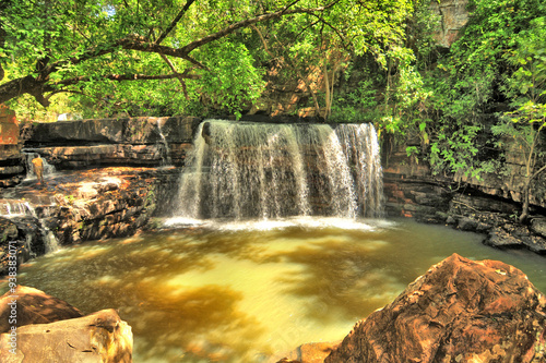 Tanougou Falls  waterfall in the Atakora mountains on the edge of the Pendjari Game Park photo