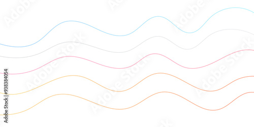 white 2d curves waves through strokes simple thread vector format wallpaper