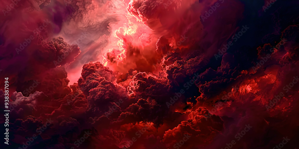 Fire clouds in the sky Fire clouds in the sky