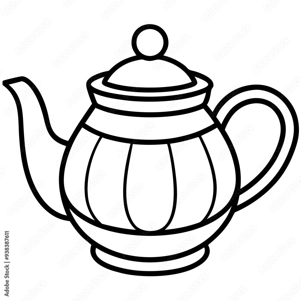 Obraz premium teapot on a white background