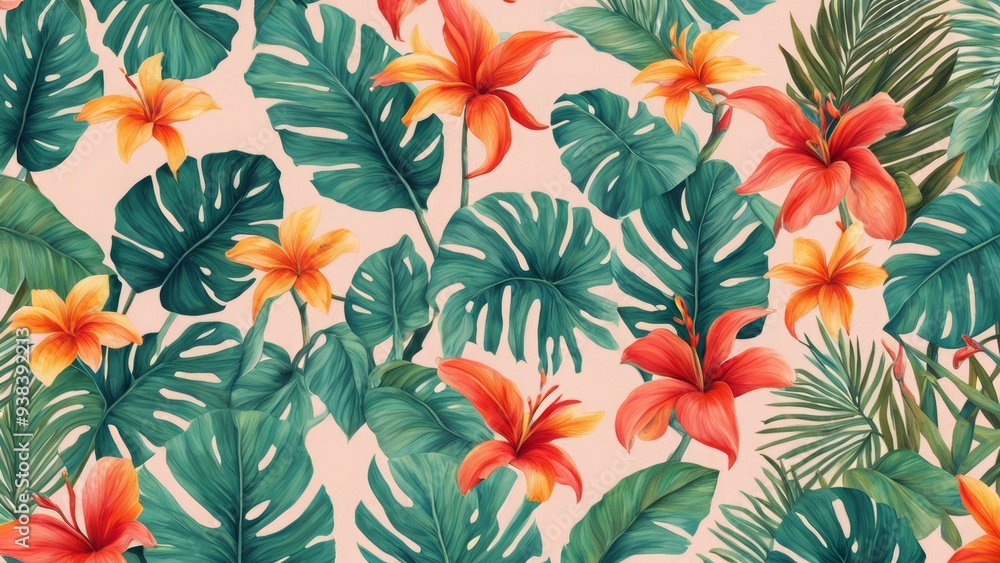 seamless pattern with flowers seamless pattern with flowers
